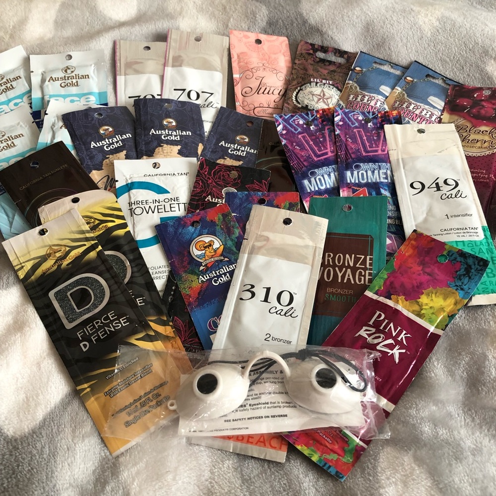 Tanning Packet Lot 28 lotions ! NEW!